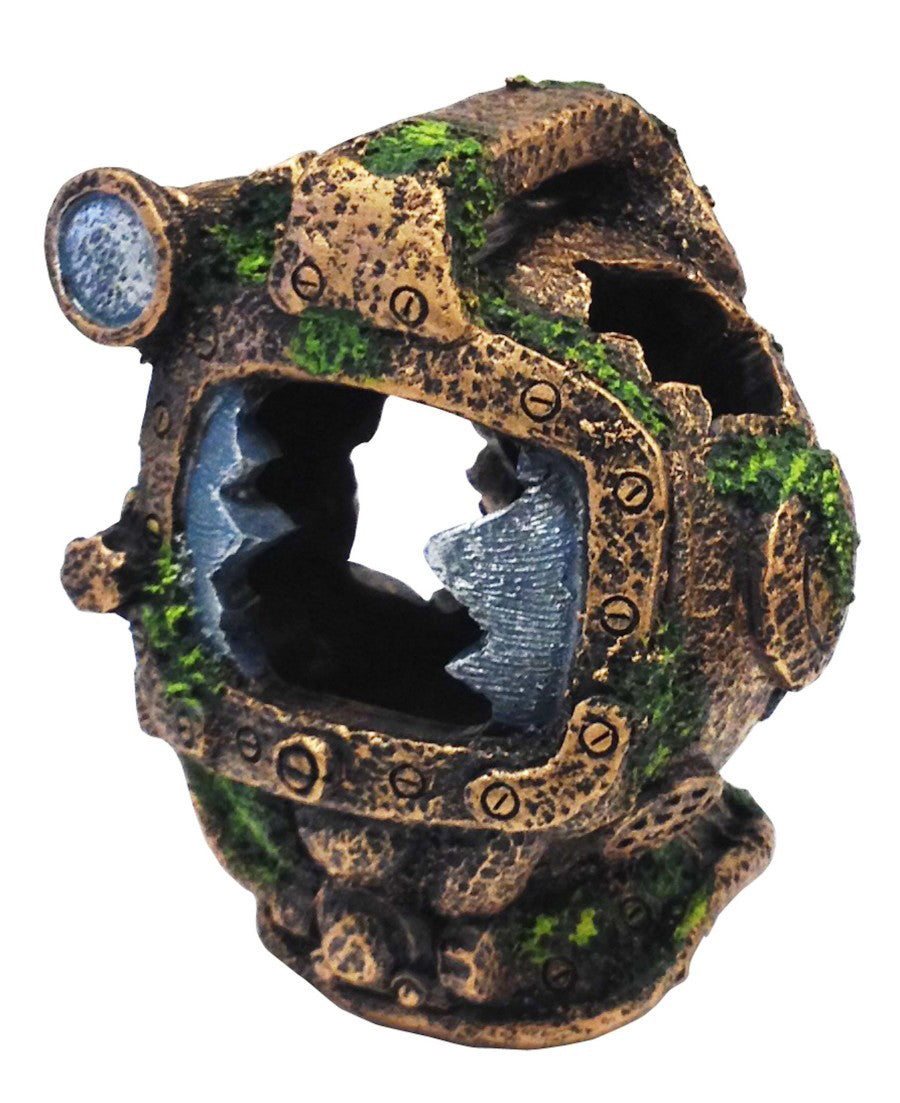 Penn-Plax Diving Helmet Aquarium Ornament Divers Helmet Brown 5,75 in Small