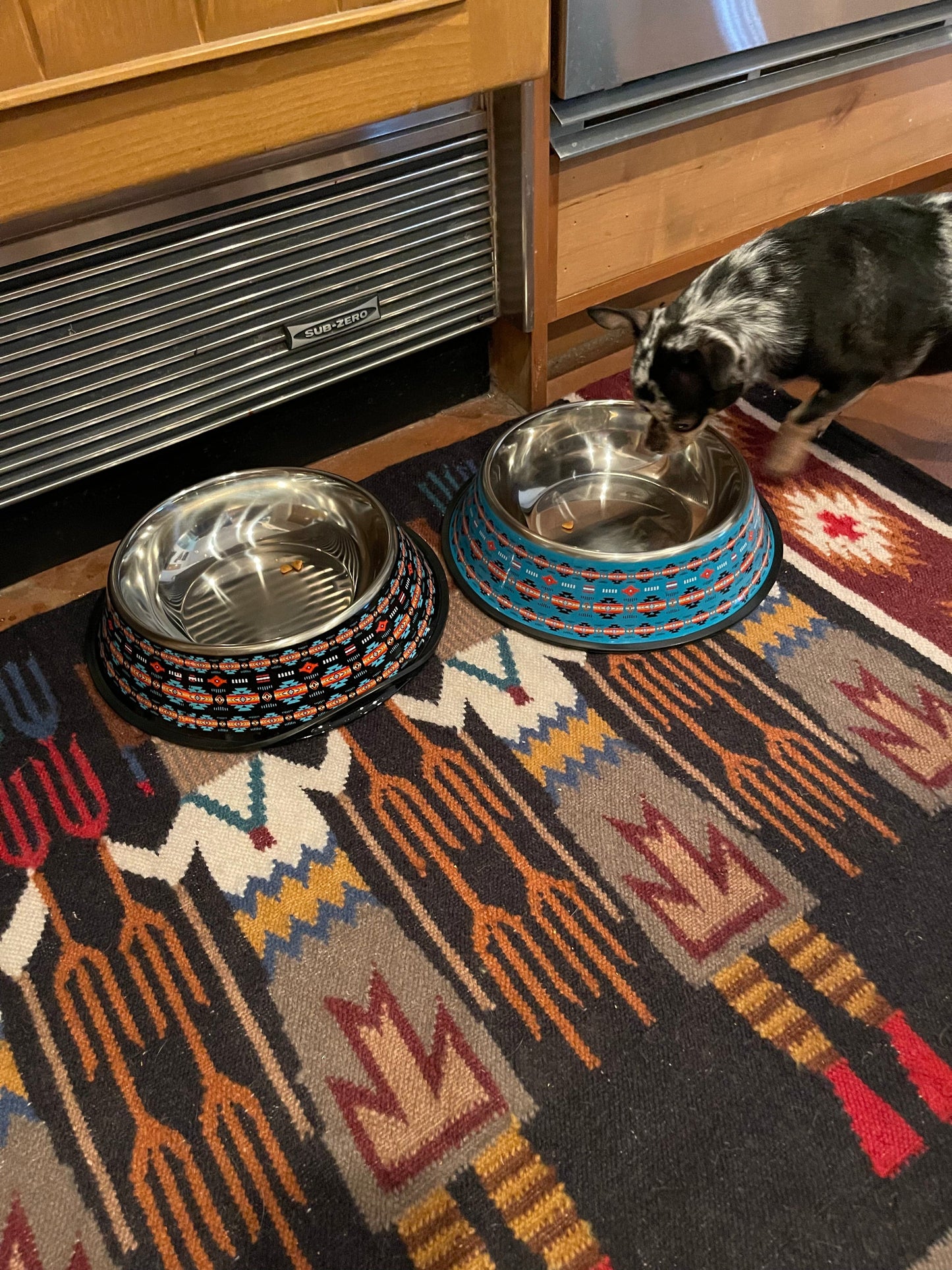 11” Large aztec Pet BOWL