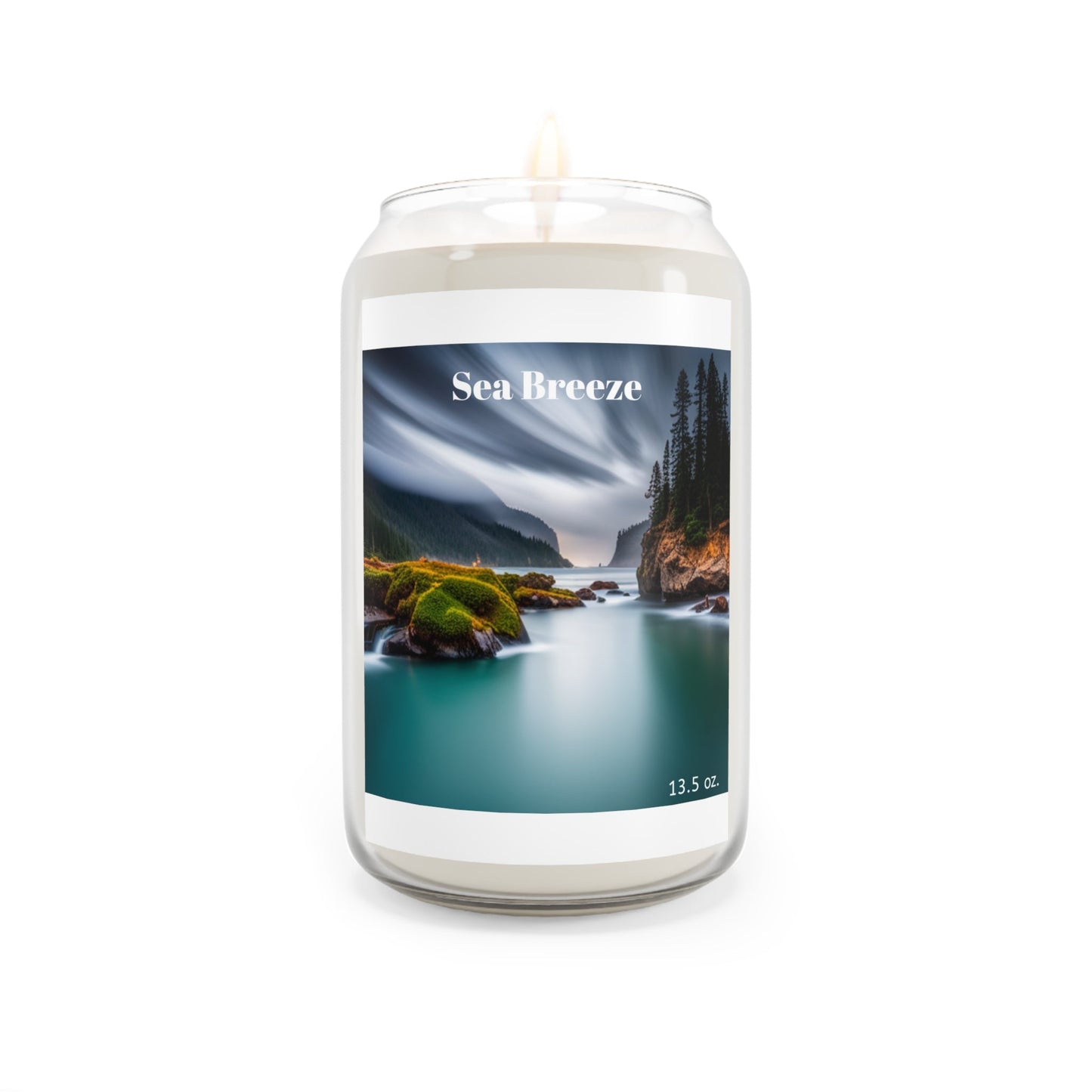 Sea Breeze Candle, 13.75oz| Natural Wax, Aromatherapy, Long-Burn, Eco-Friendly