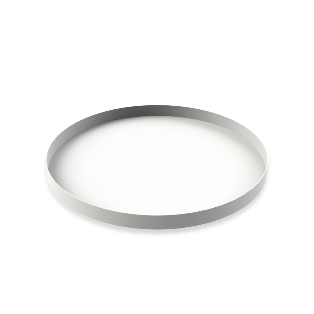 Tray Circle White 40cm