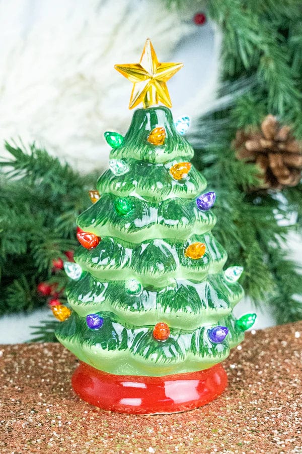 5.5” LED Christmas ceramic tree