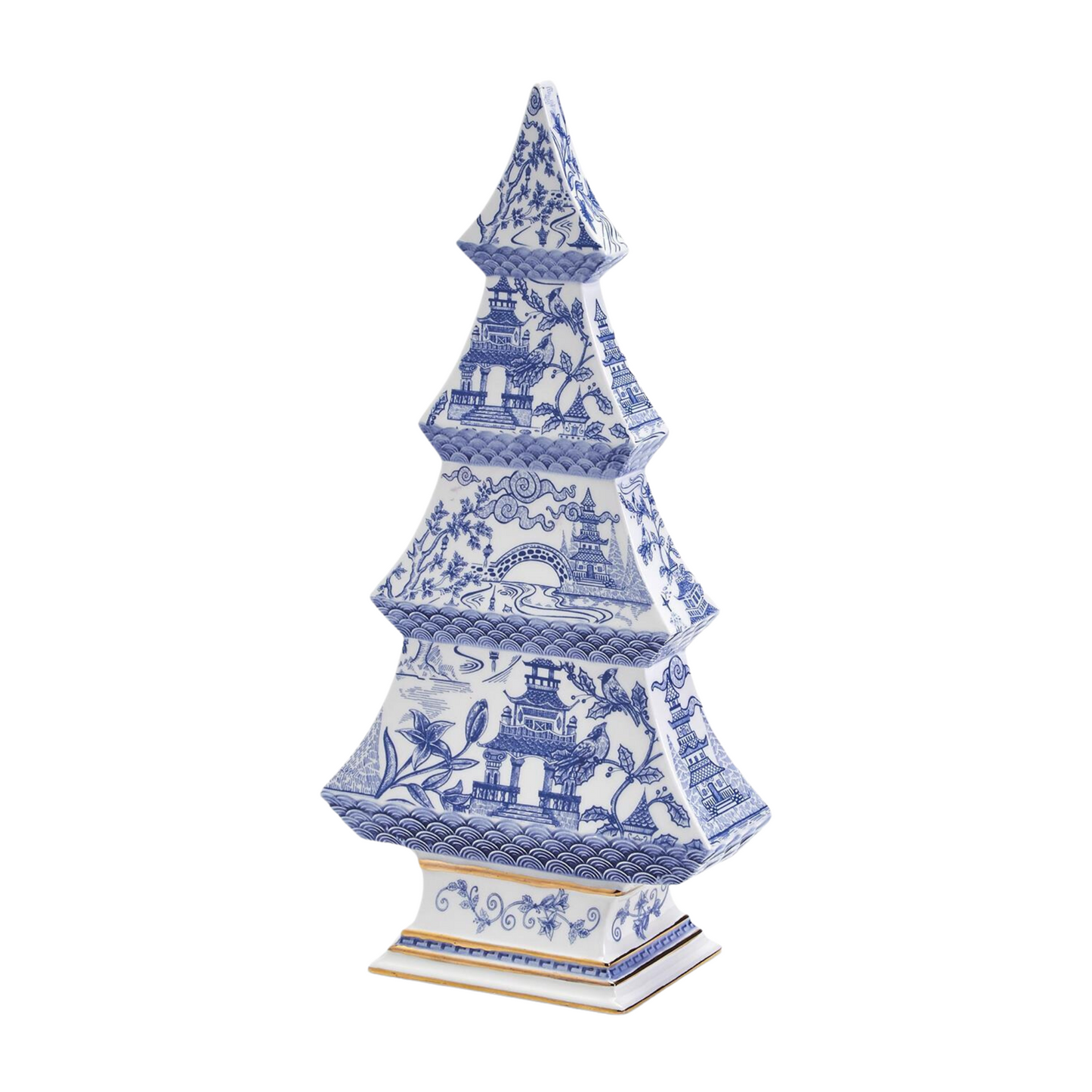 Blue & White Canton Collection Dolomite Christmas Tree