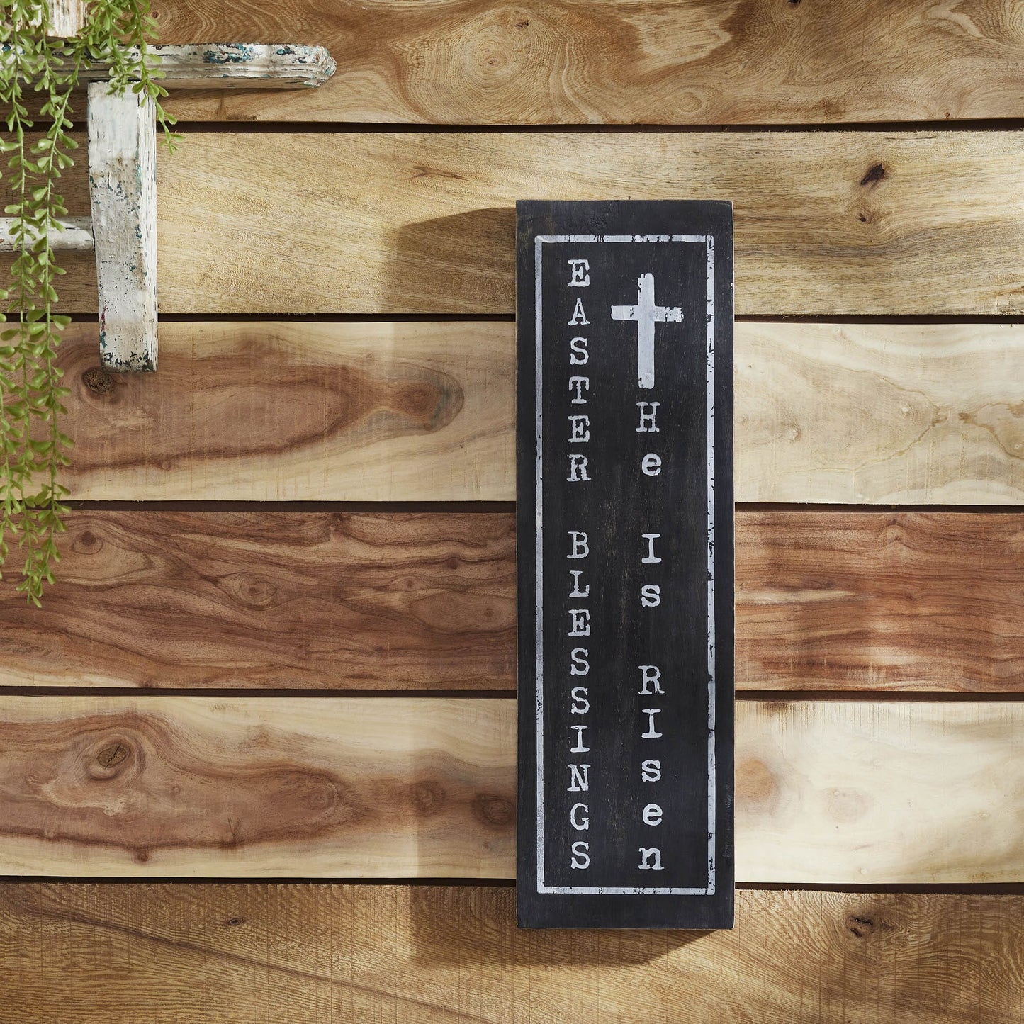 "Easter Blessings" Wood Sign - 20x6"