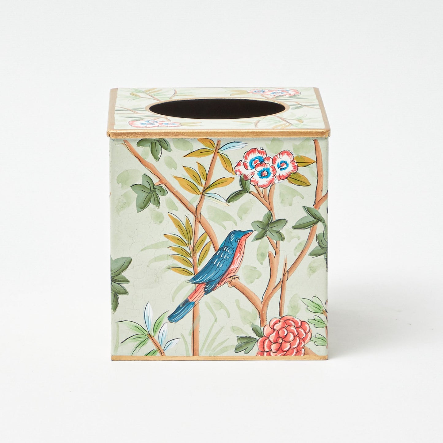 Chinoiserie Tole Tissue Box