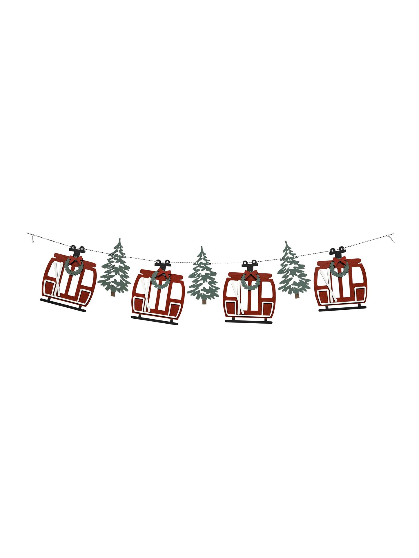 Gondola and Trees Garland