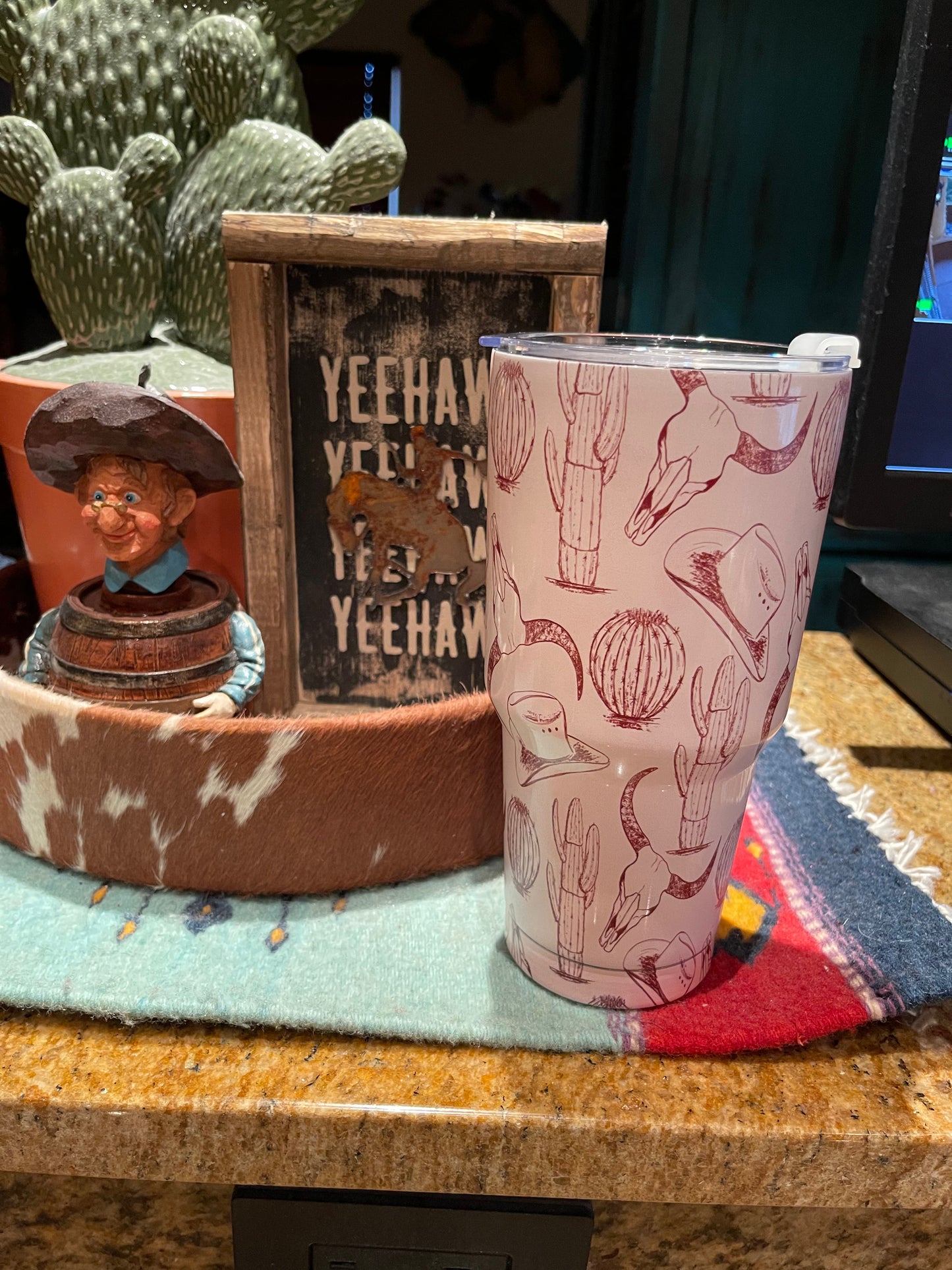 30oz Stainless steel Western TUMBLER