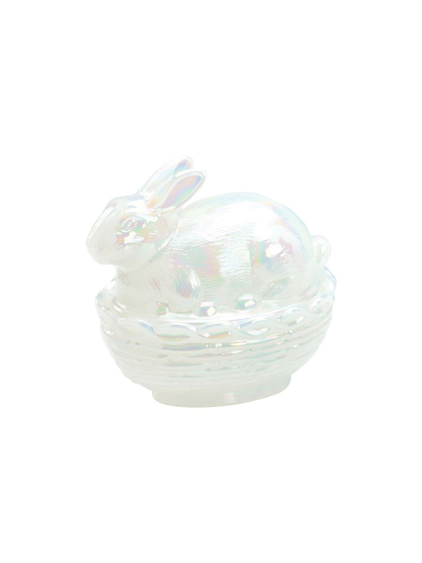 Mosser Glass Milk Carnival Bunny