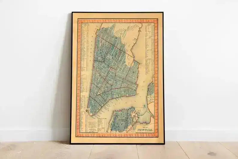 New York Map Print| Fine Art Prints