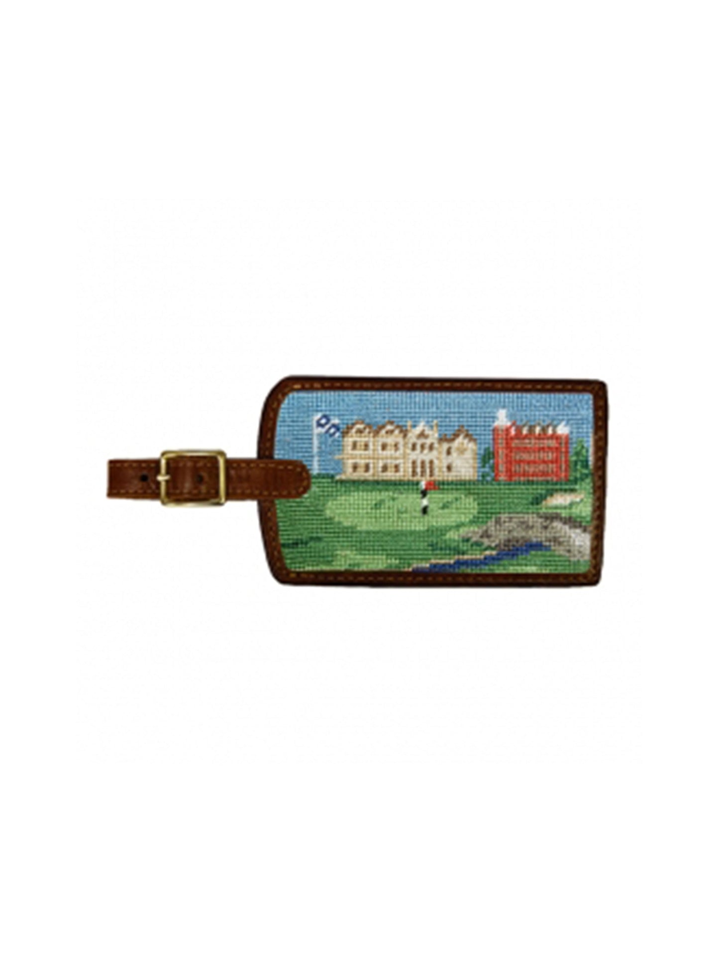 Smathers & Branson St. Andrews Needlepoint Luggage Tag