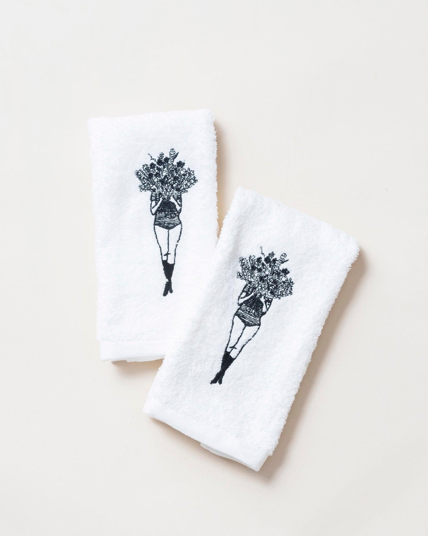 2 Guest Towels Flower Girl