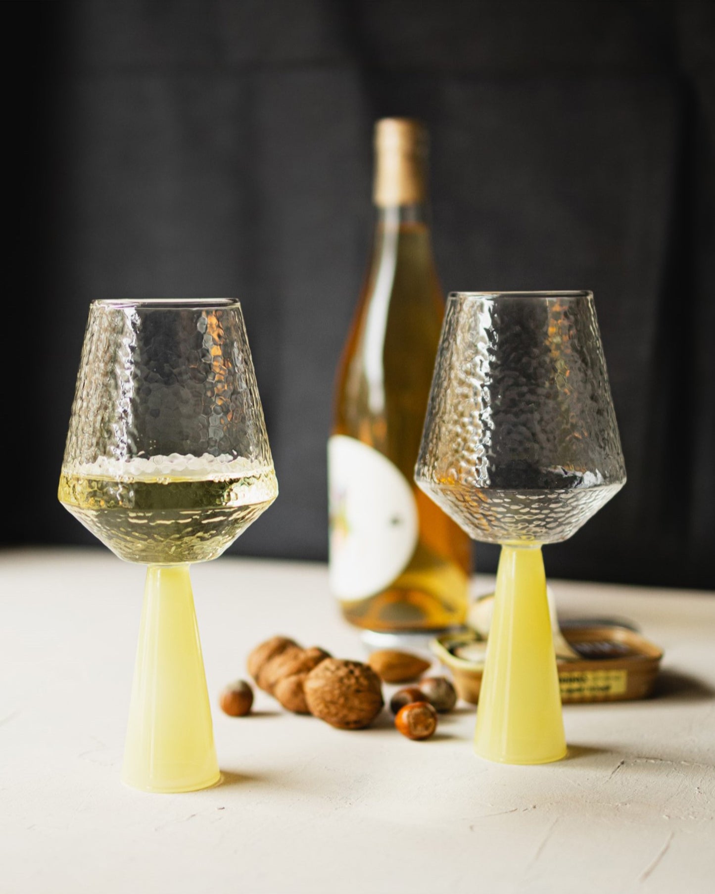 Wine Glass Claude Clear/Topaz Set of 2