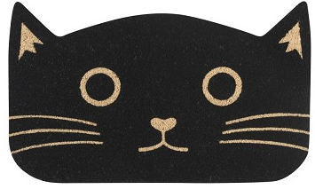 Black Cat Doormat