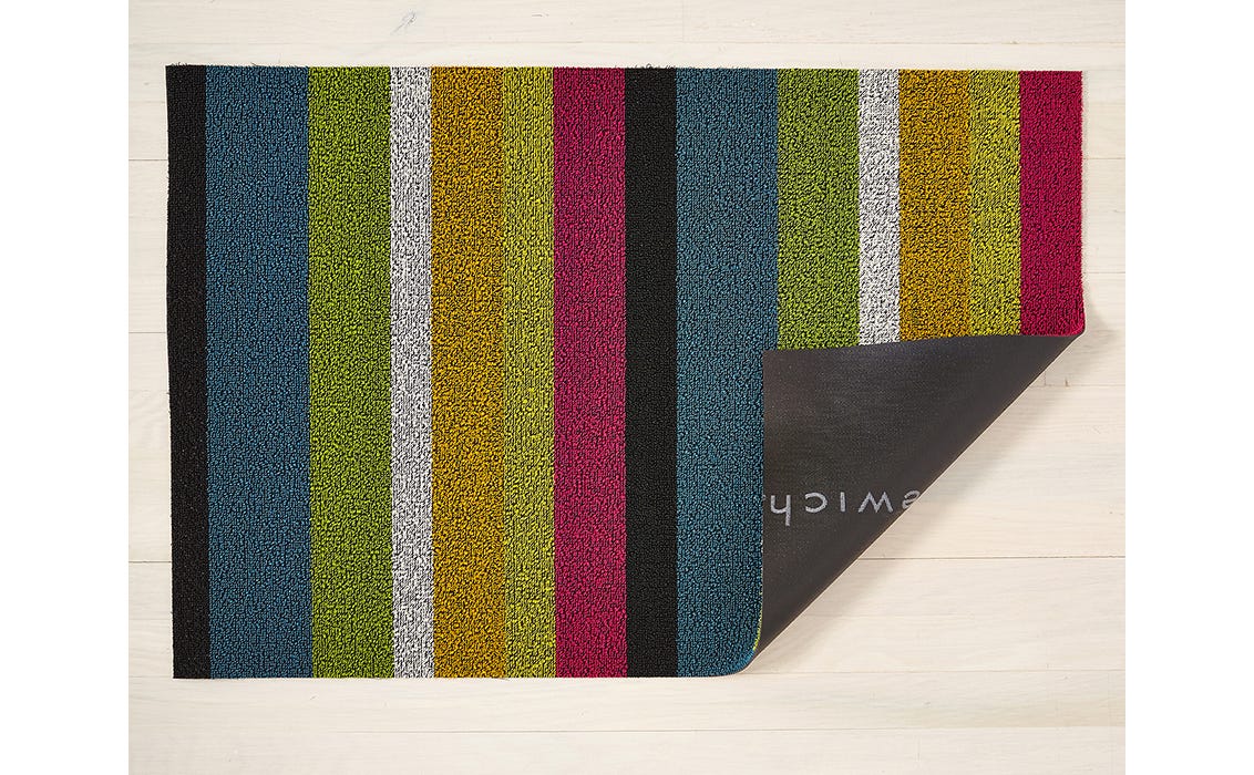 Bold Stripe Shag Mats | Multi