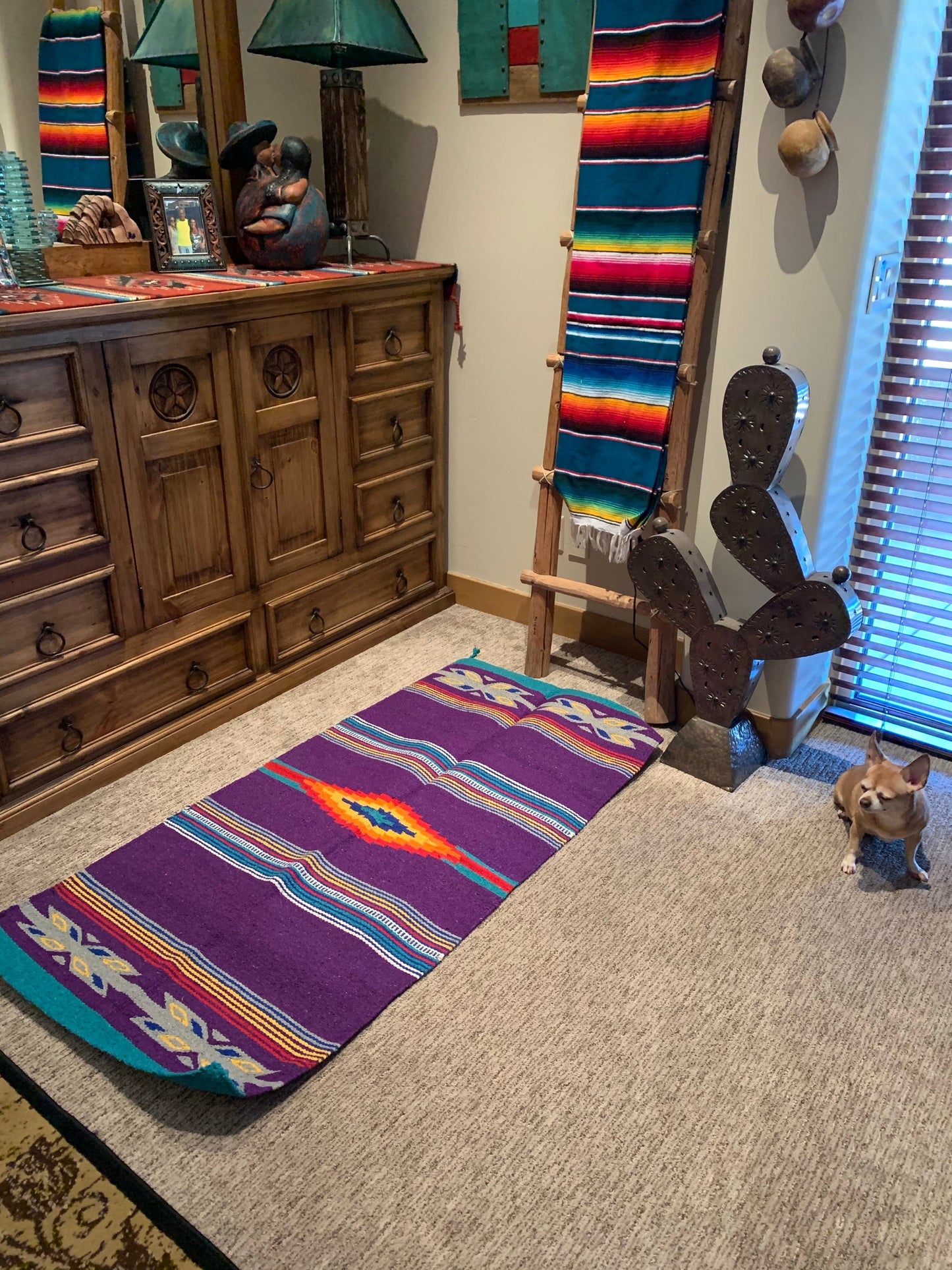 Large Azteca rug Plum