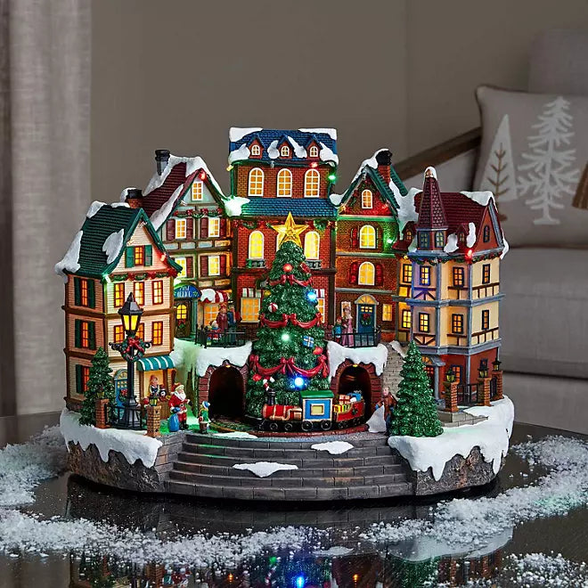 12" Pre-Lit Musical Village