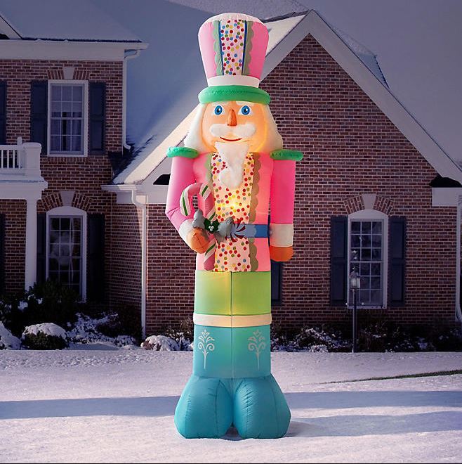 10' Pre-Lit Inflatable Nutcracker