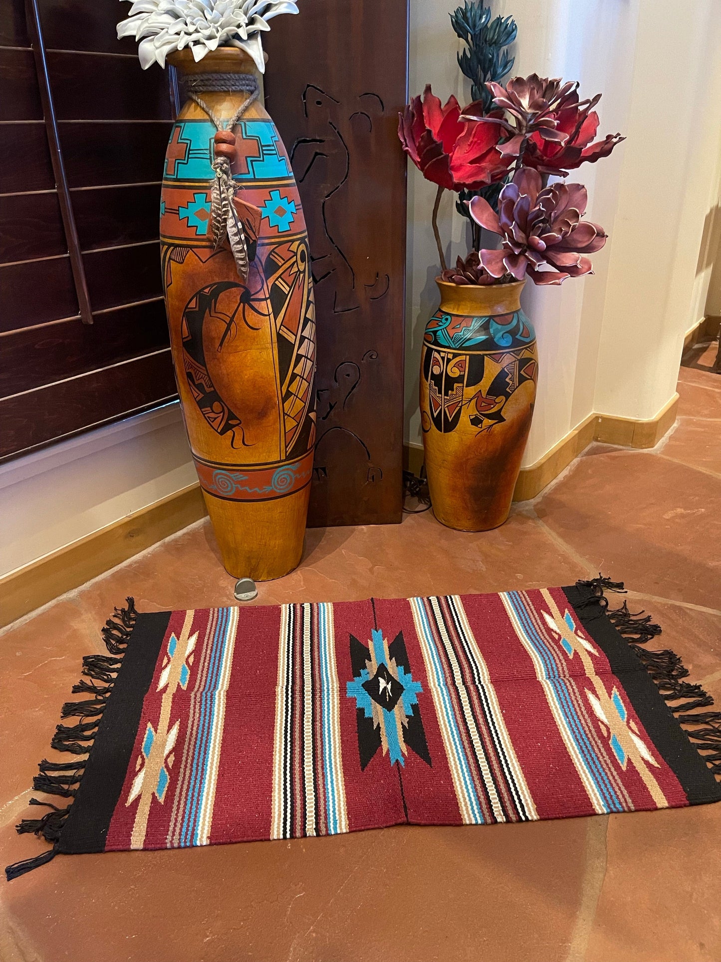 Southwest Aztec accent rug 40”-20”