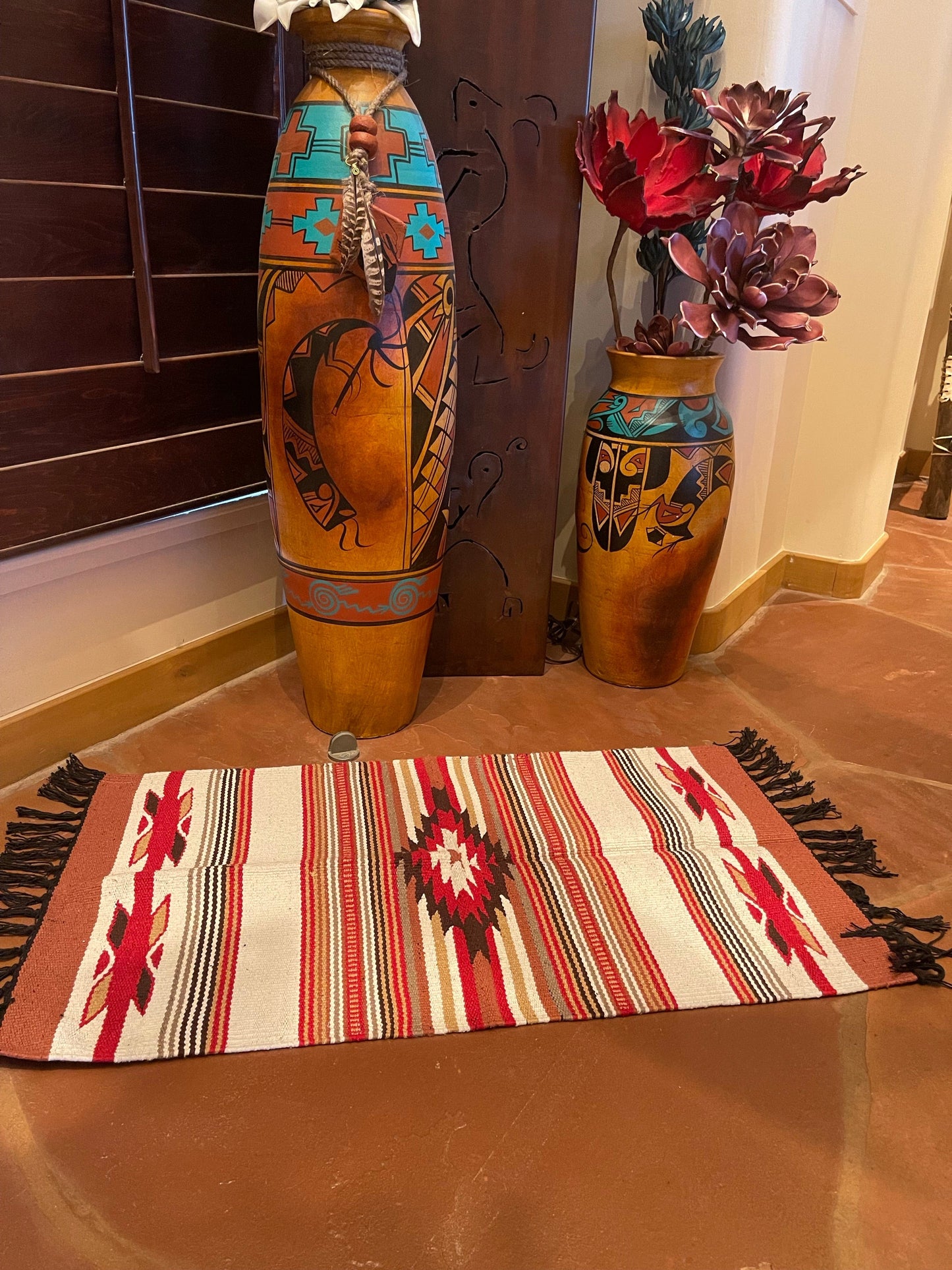 Southwest Aztec accent rug 40”-20”