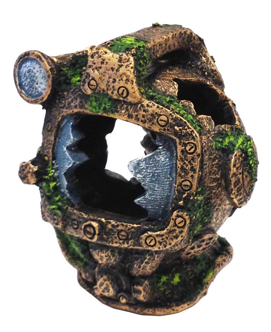 Penn-Plax Diving Helmet Aquarium Ornament Divers Helmet Brown 5,75 in Small
