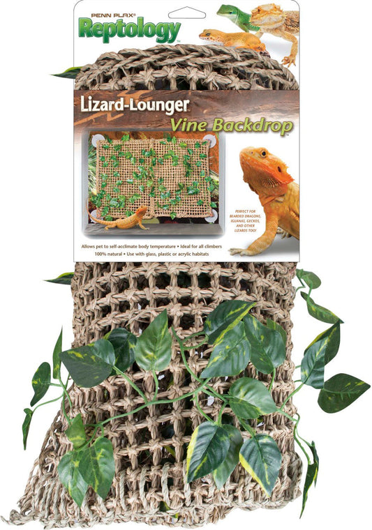Penn-Plax Lizard Lounger Basking Platform with Vines Brown 23,5 in x 14 in