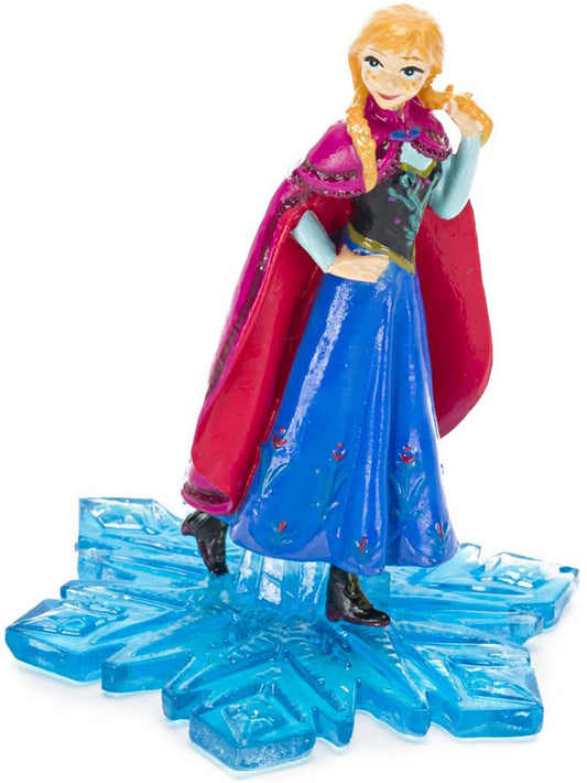 Disney Frozen Anna Resin Ornament Blue; Pink 4,5 in Large