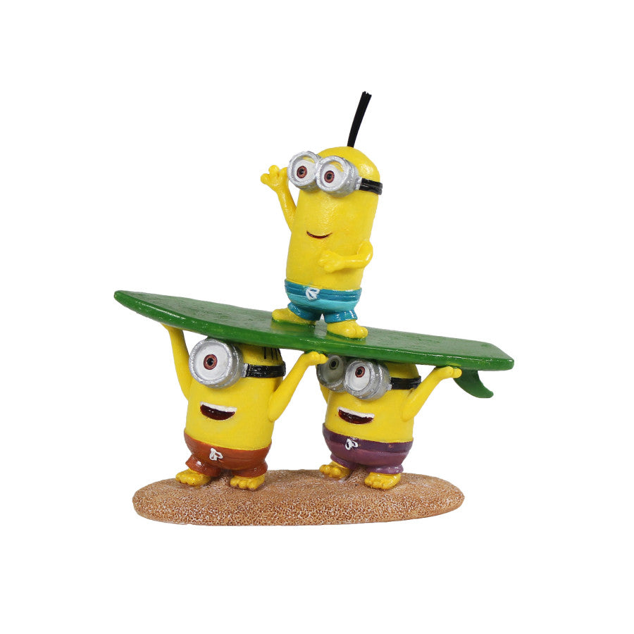 Penn-Plax Surfing Minions Aquarium Ornament Kevin Stuart and Bob 1ea-SM