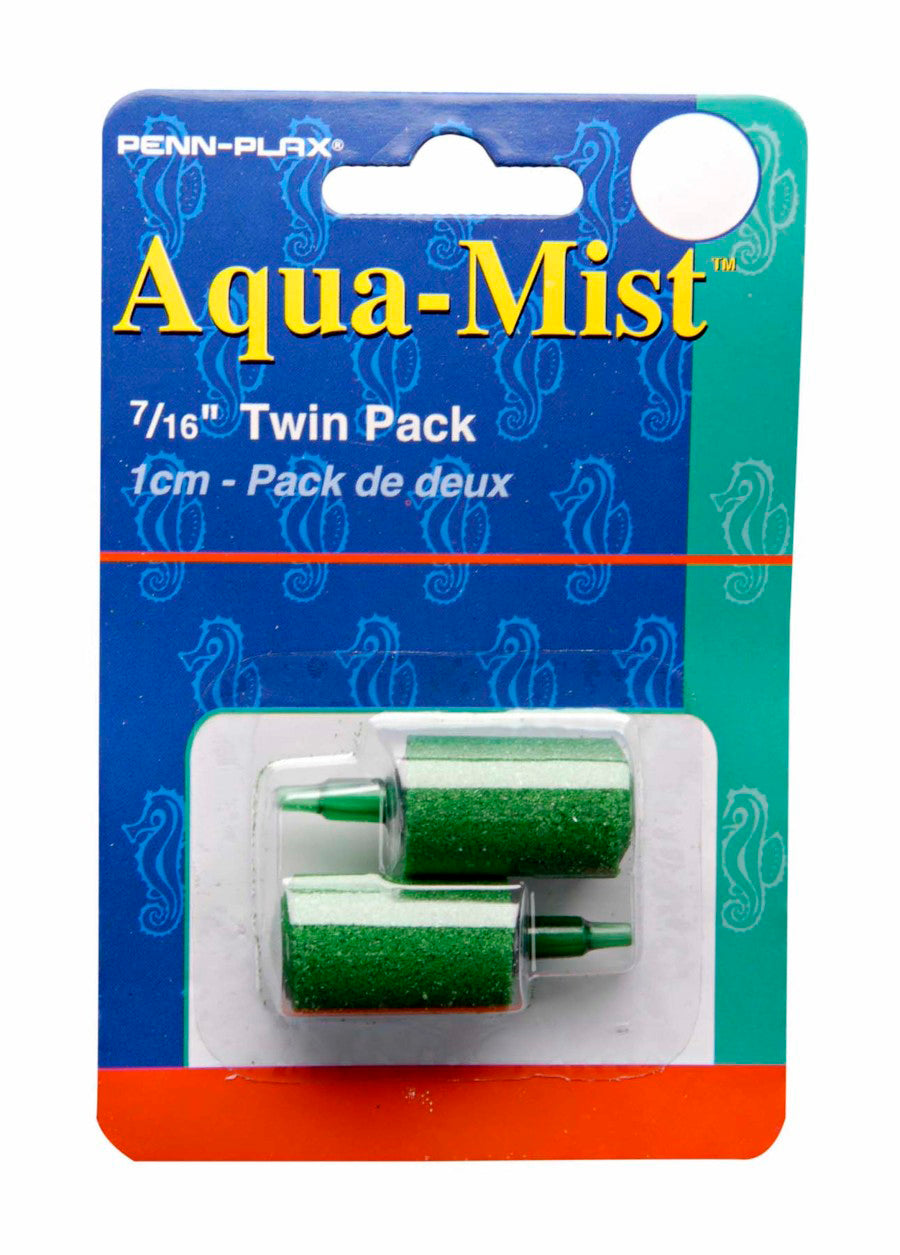 Penn-Plax Aqua-Mist Air Stone Cylinder Green 0,44 in 2 Pack