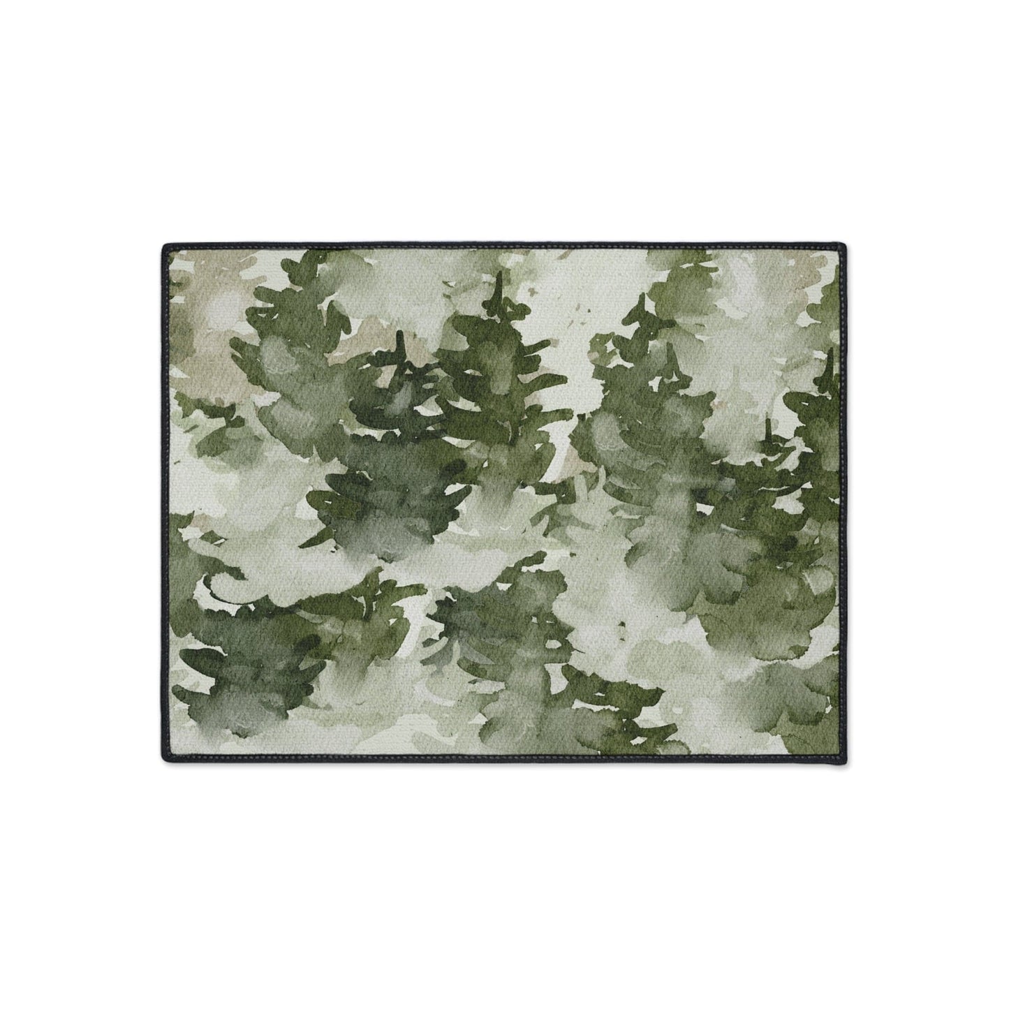 Watercolor Forest Non-Slip Rug