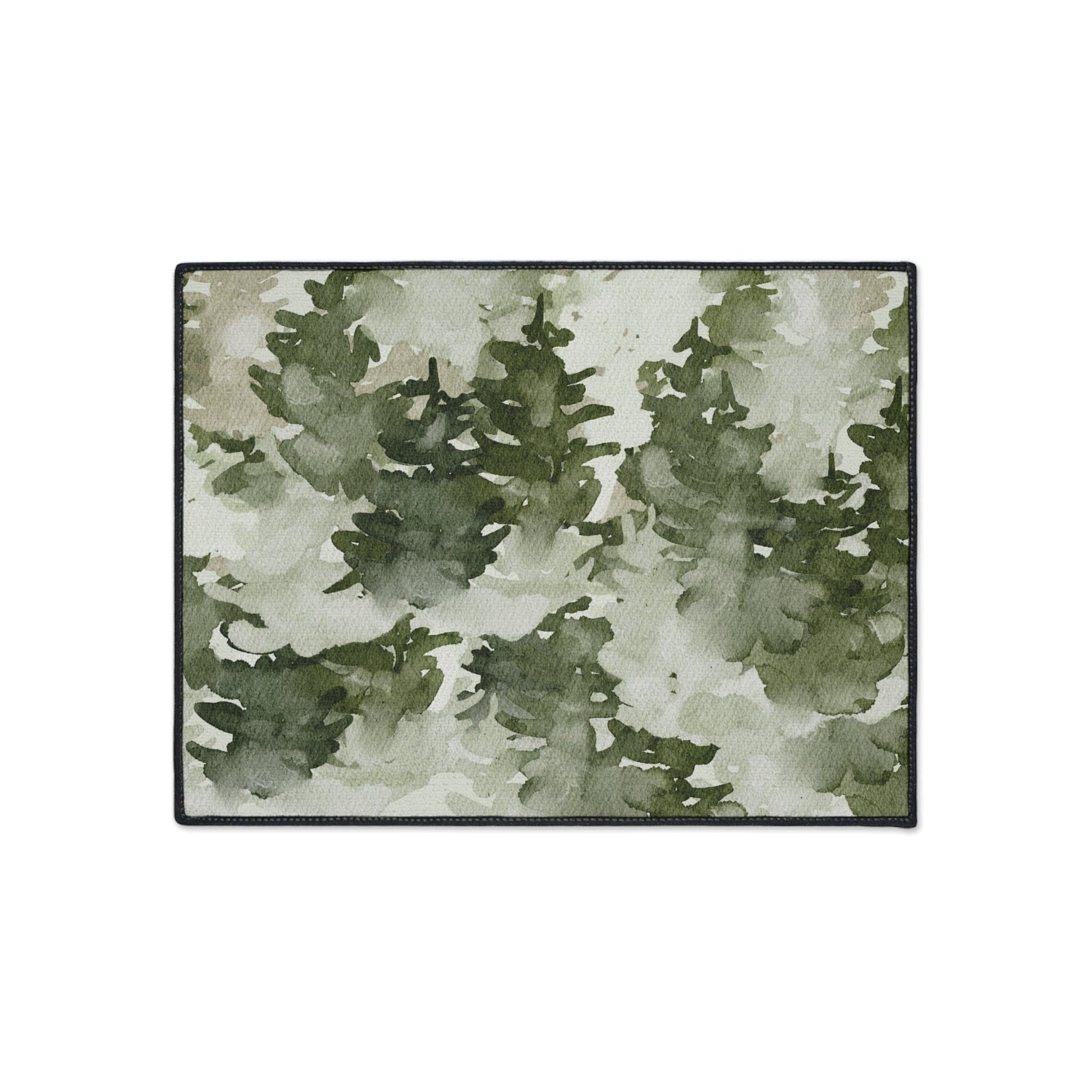 Watercolor Forest Non-Slip Rug