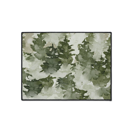 Watercolor Forest Non-Slip Rug