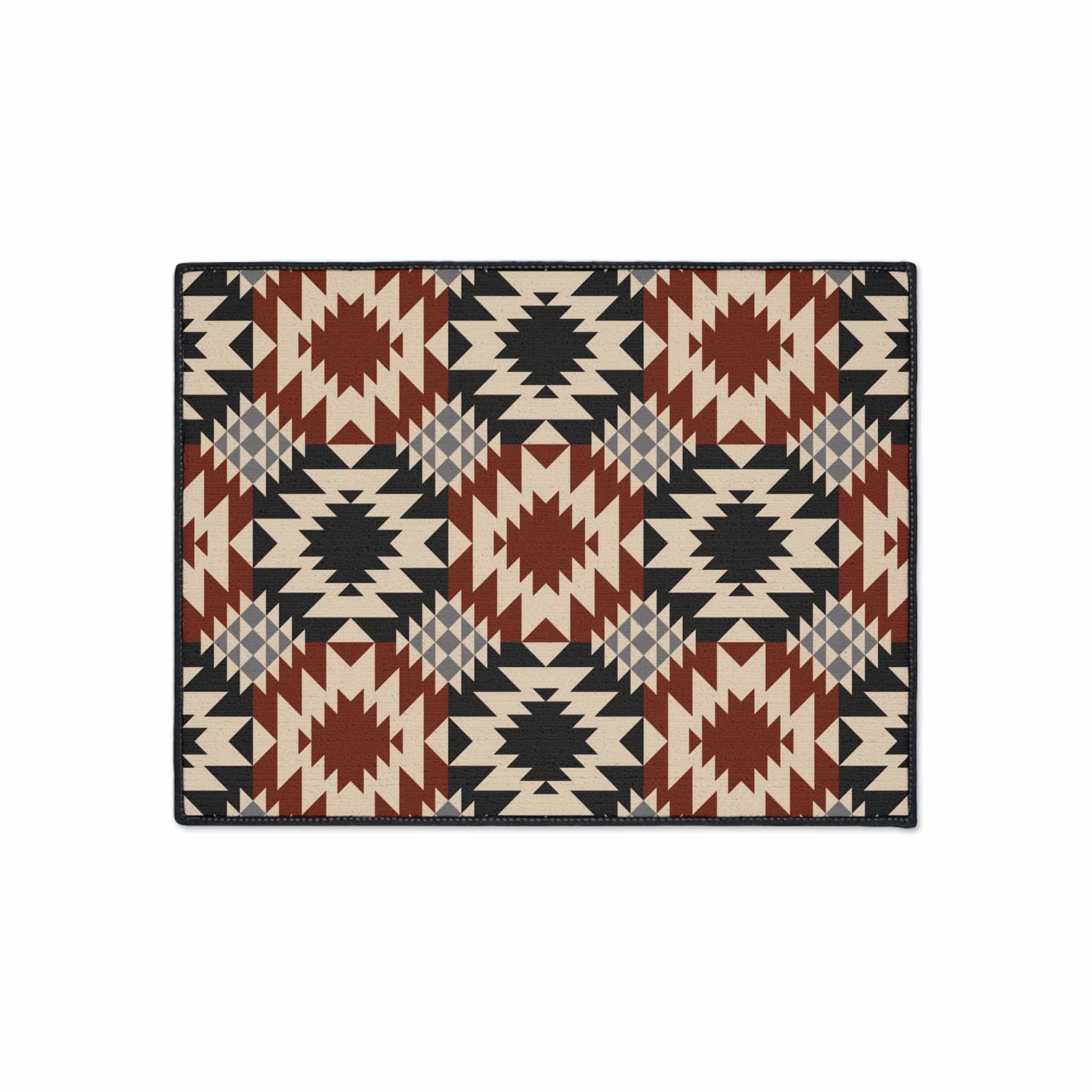 Red Black Southwest Non-Slip Rug