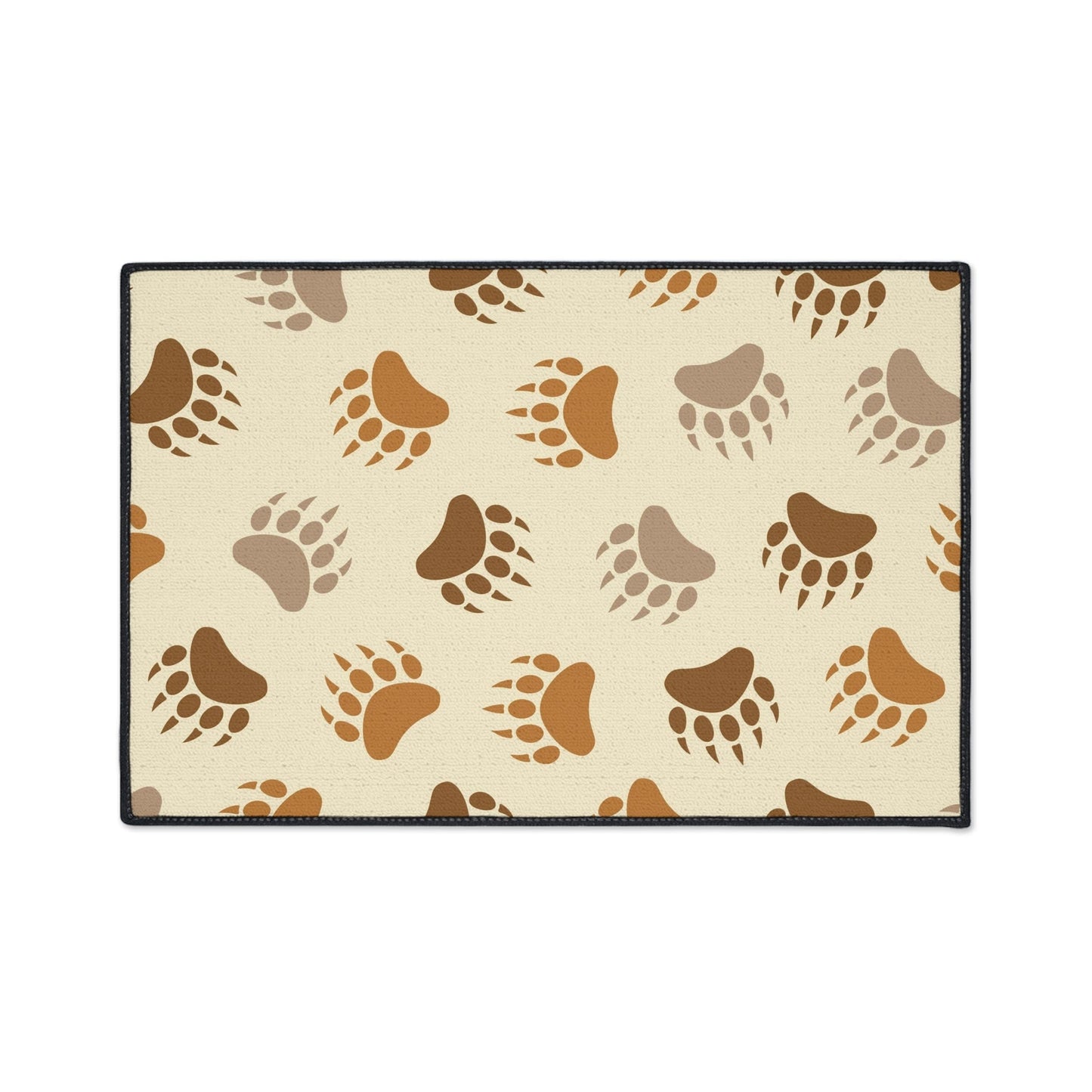 Bear Paw Brown Non-Slip Rug