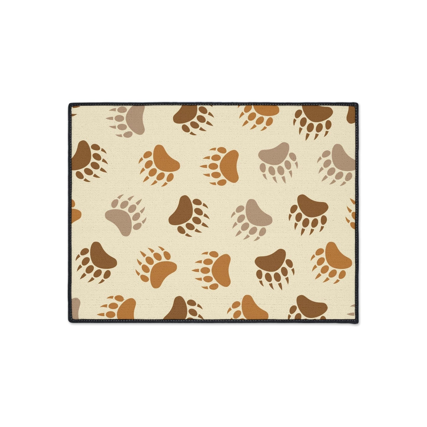 Bear Paw Brown Non-Slip Rug