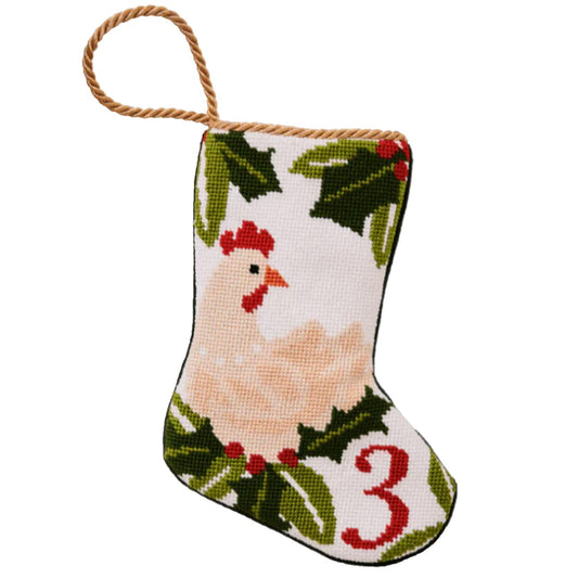12 Days - 3 French Hens Bauble Stocking