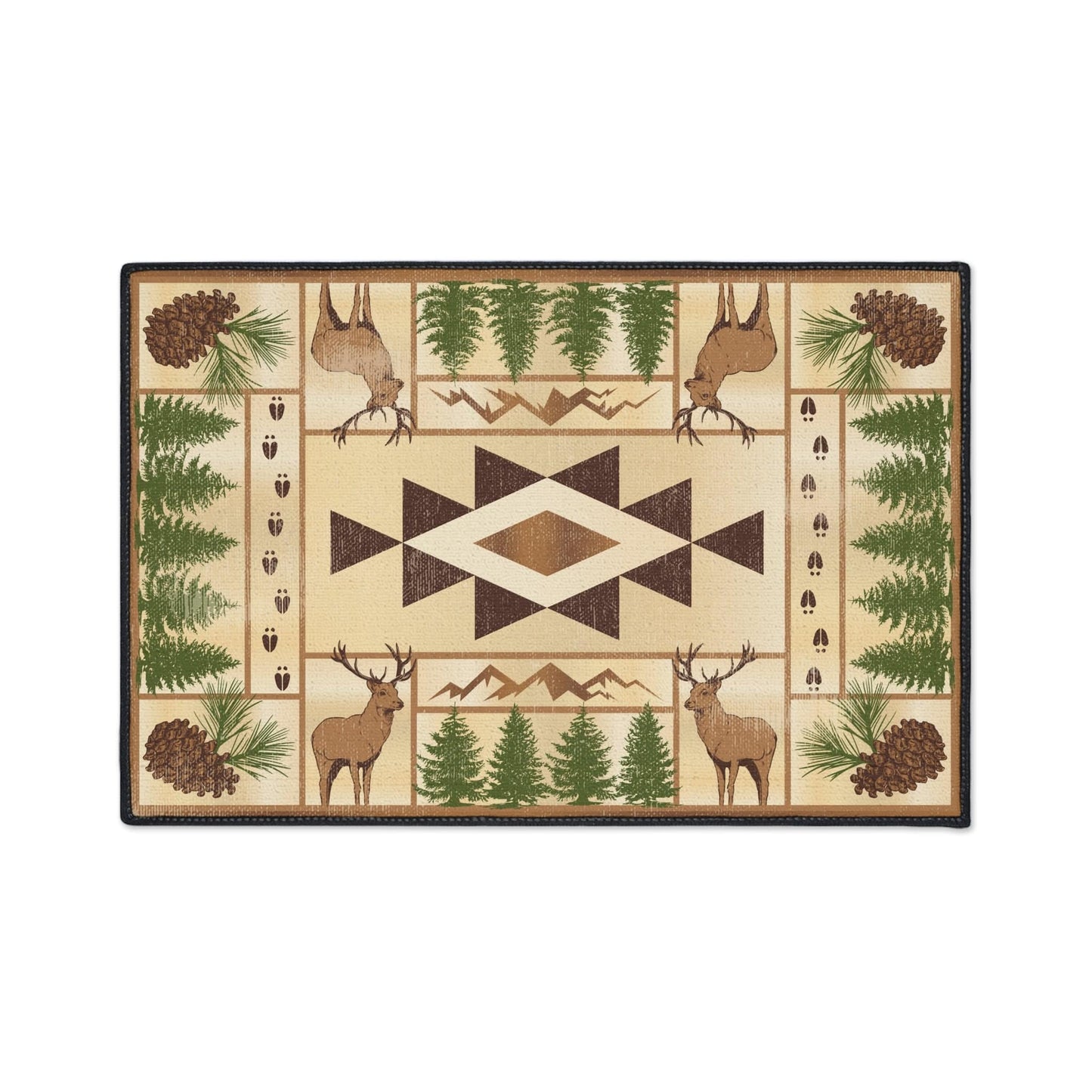 Deer Pine Non-Slip Rug