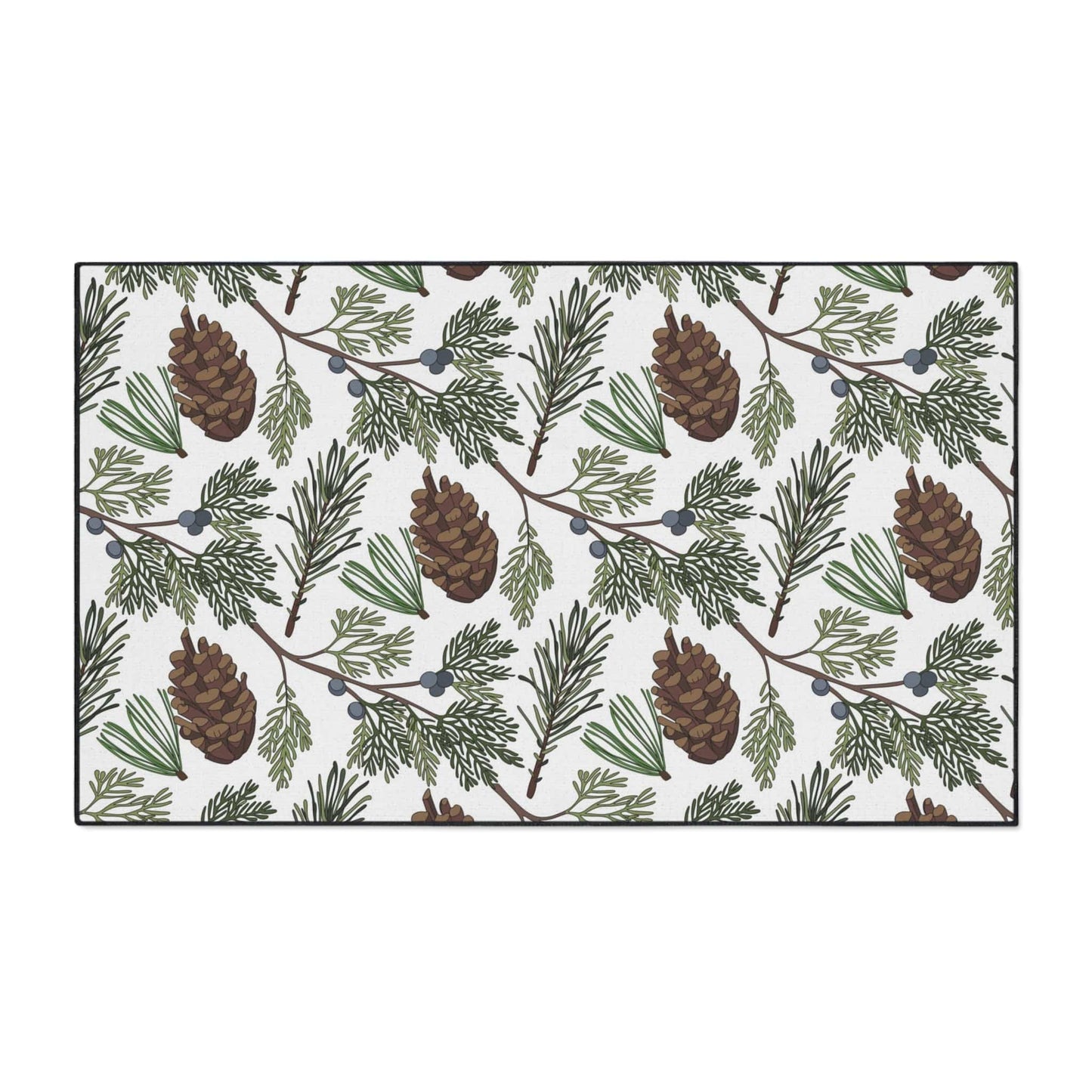 Pinecone Forest Non-Slip Rug