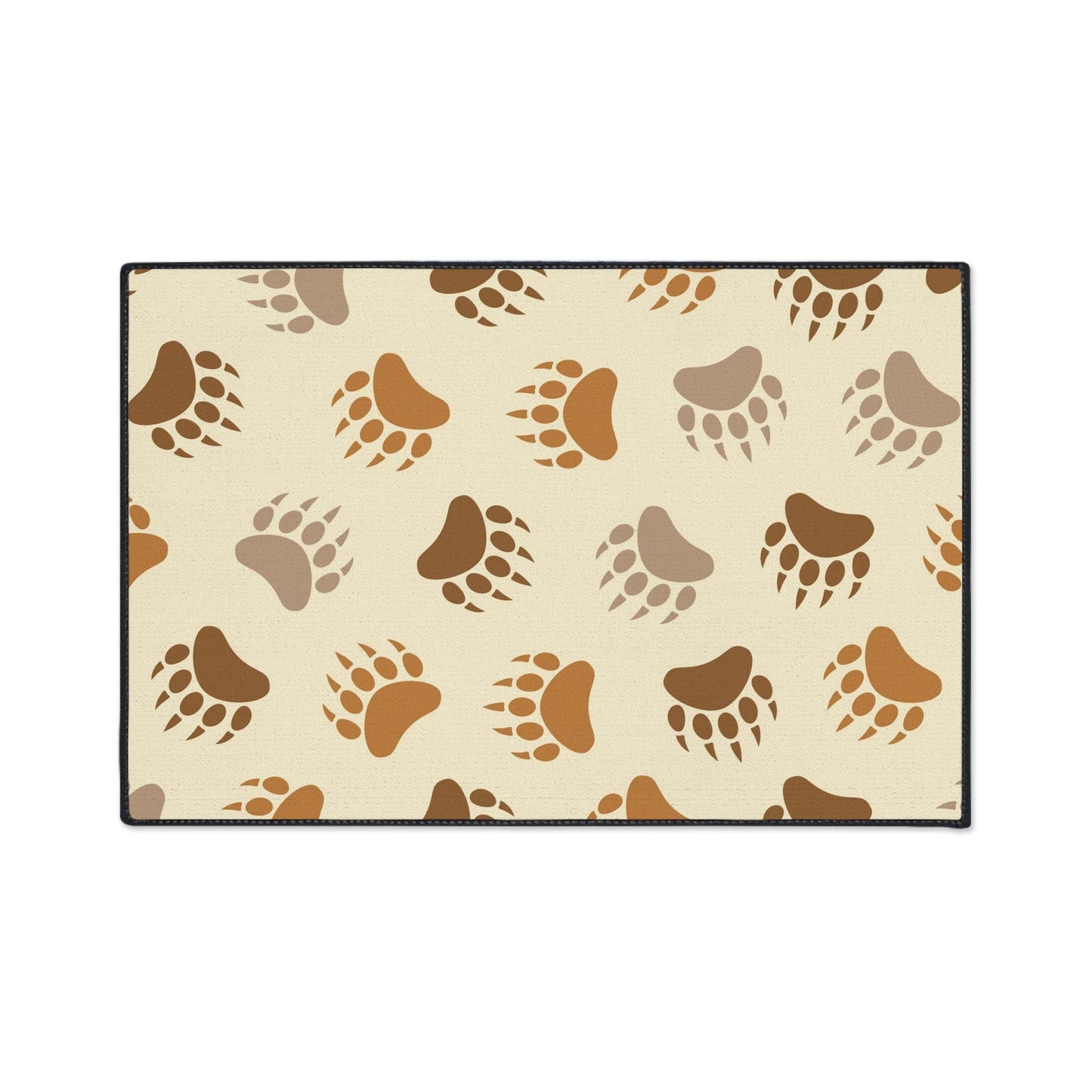 Bear Paw Brown Non-Slip Rug