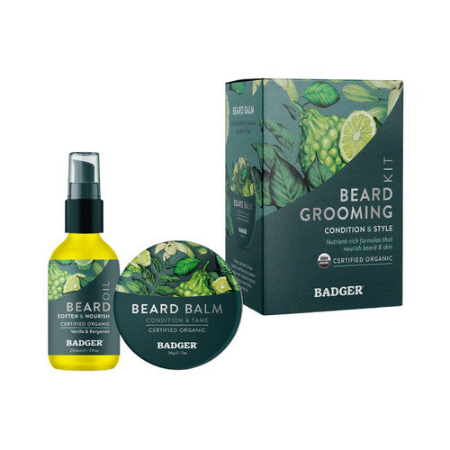 Badger Balm, Badger Beard Grooming Kit, 1 Oz