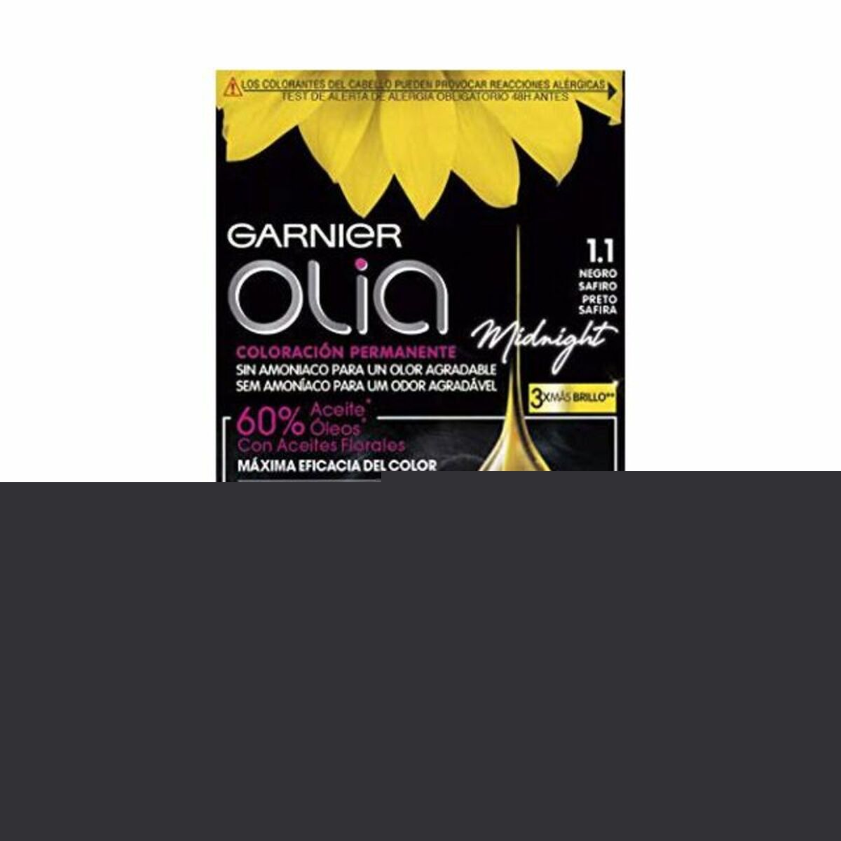 Permanent Dye Olia 1,10 Black Sapphire Garnier Ammonia-free (4 Pieces)