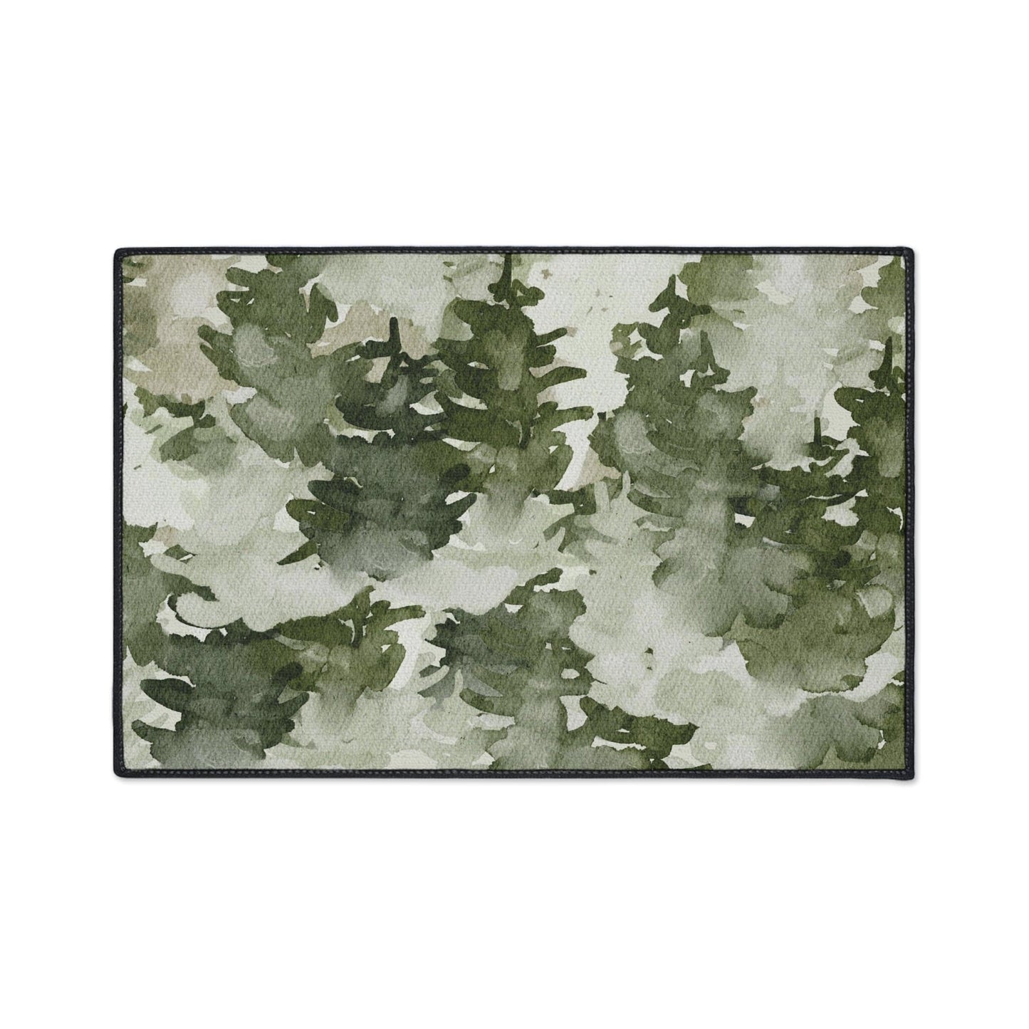 Watercolor Forest Non-Slip Rug