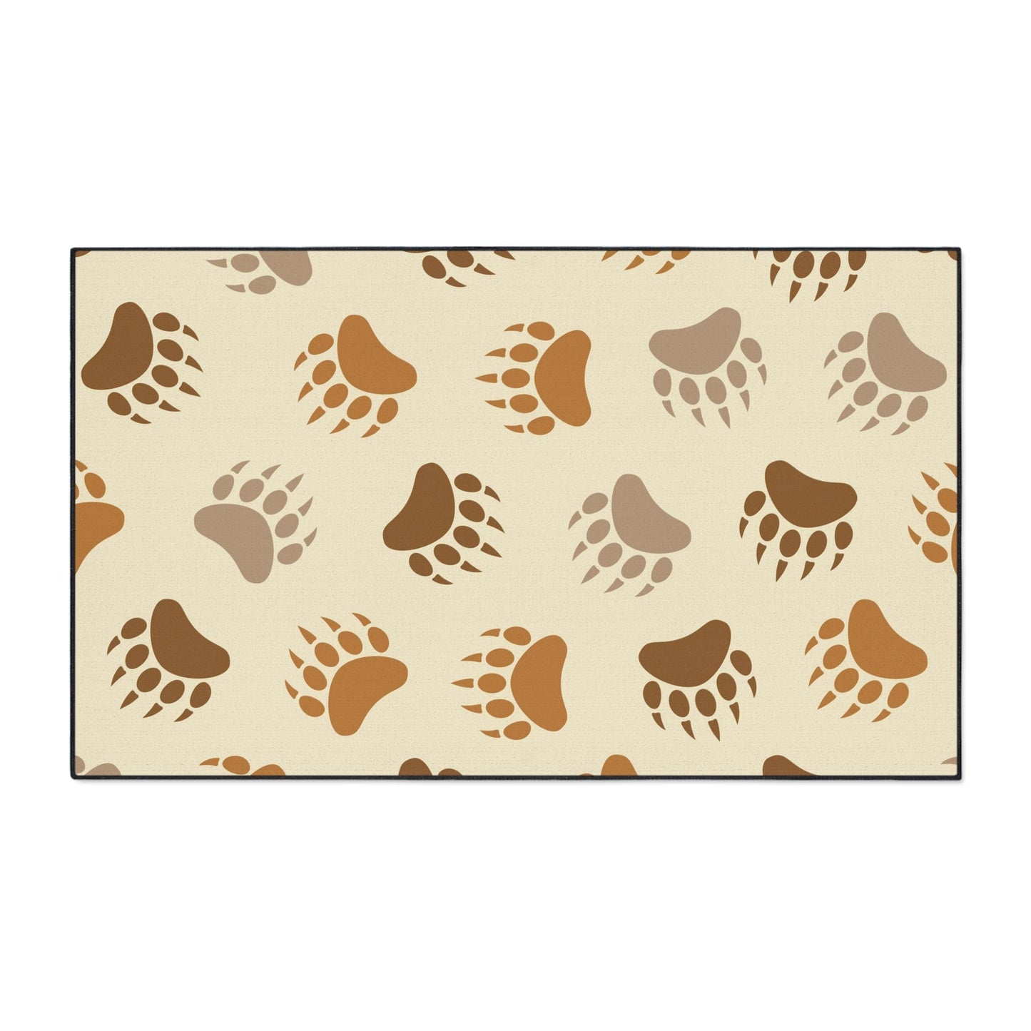 Bear Paw Brown Non-Slip Rug