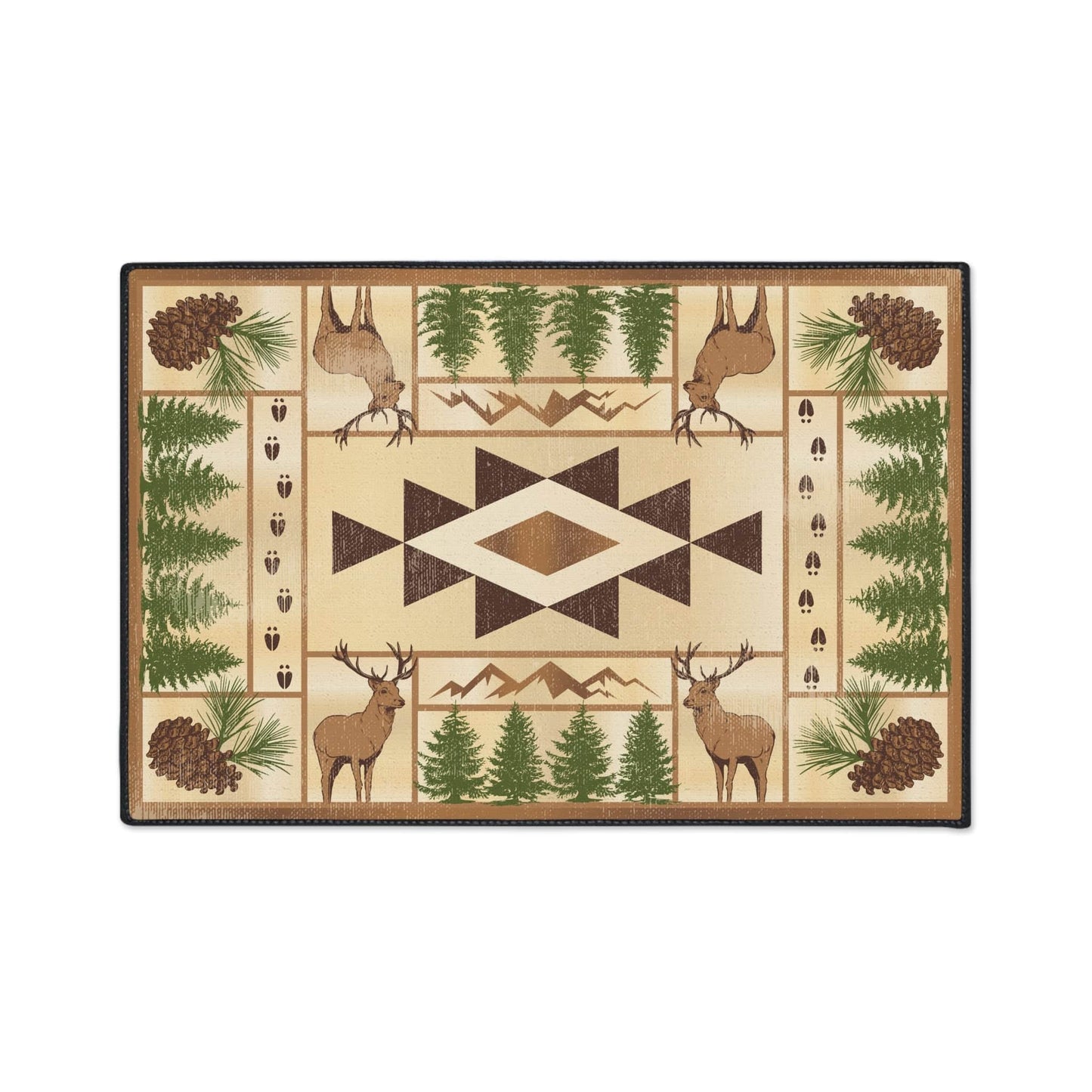 Deer Pine Non-Slip Rug