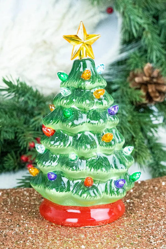 5.5” LED Christmas ceramic tree