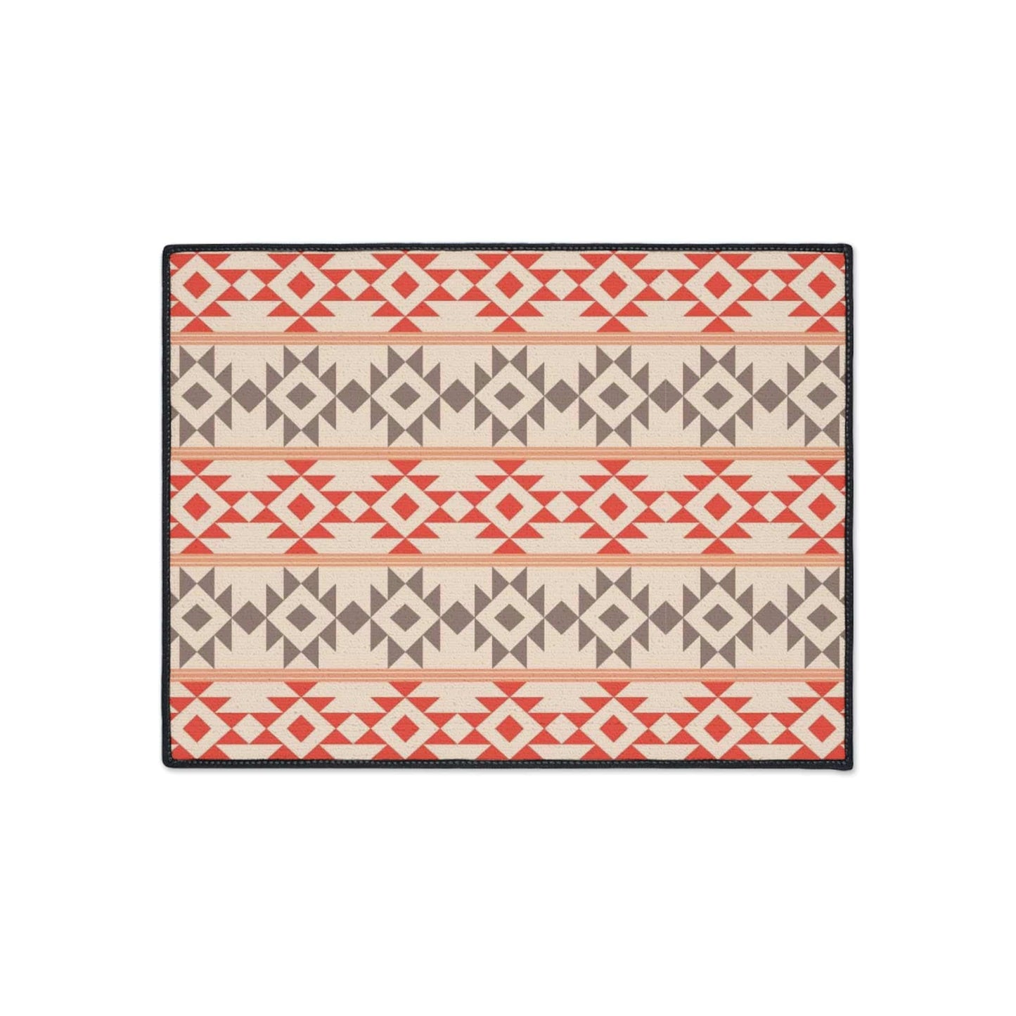 Aztec Peach Non-Slip Rug