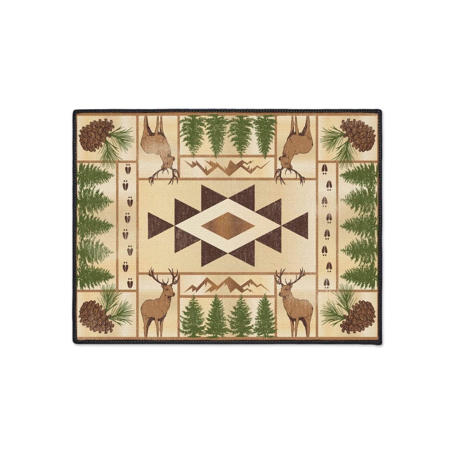 Deer Pine Non-Slip Rug