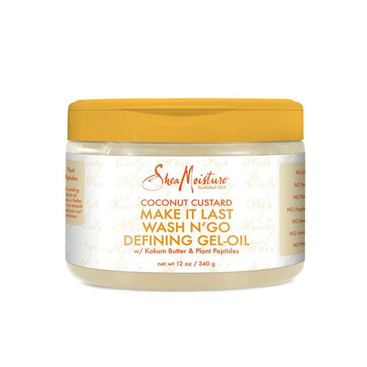 Shea Moisture COCONUT CUSTARD MAKE IT LAST WASH N' GO DEFINING GEL-OIL