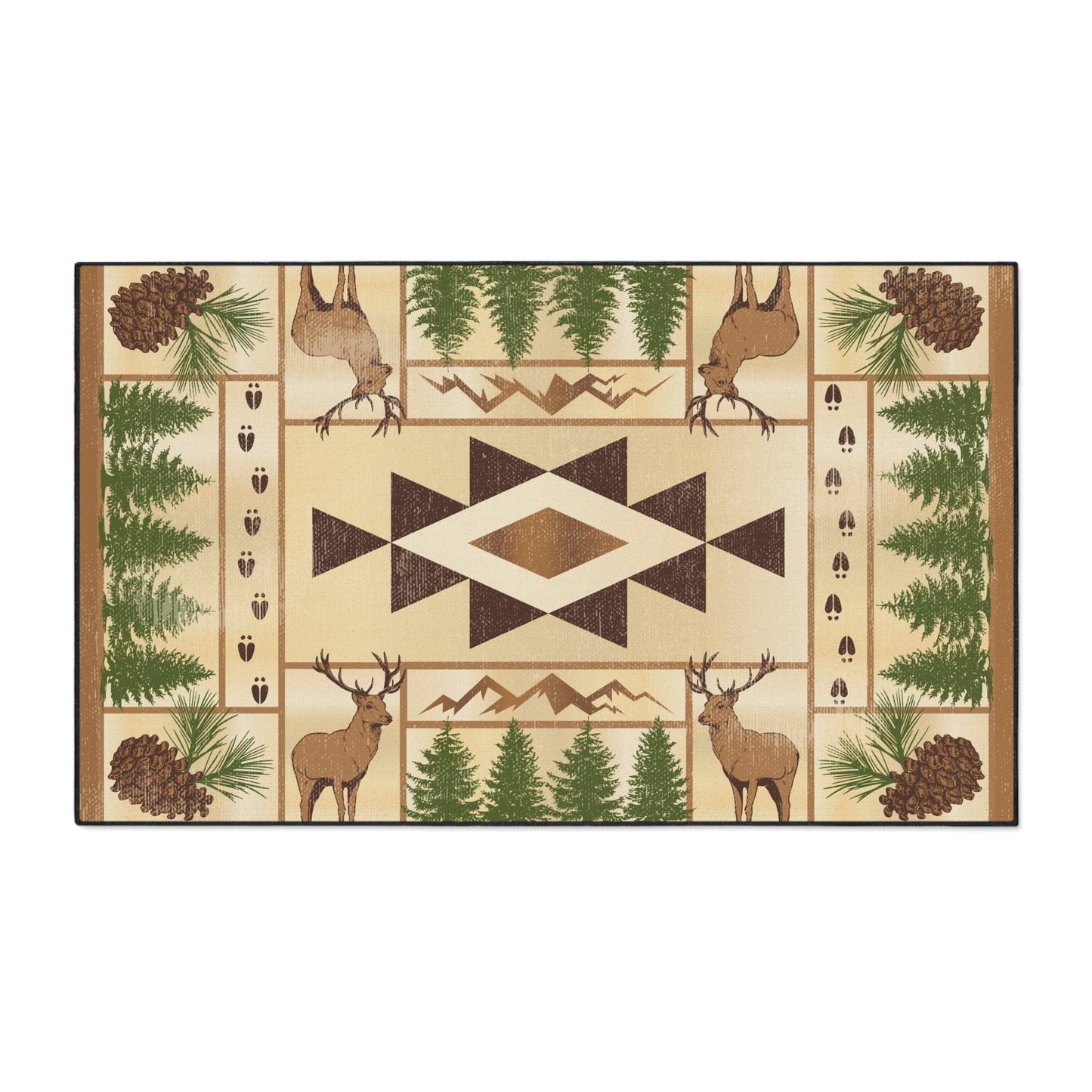 Deer Pine Non-Slip Rug
