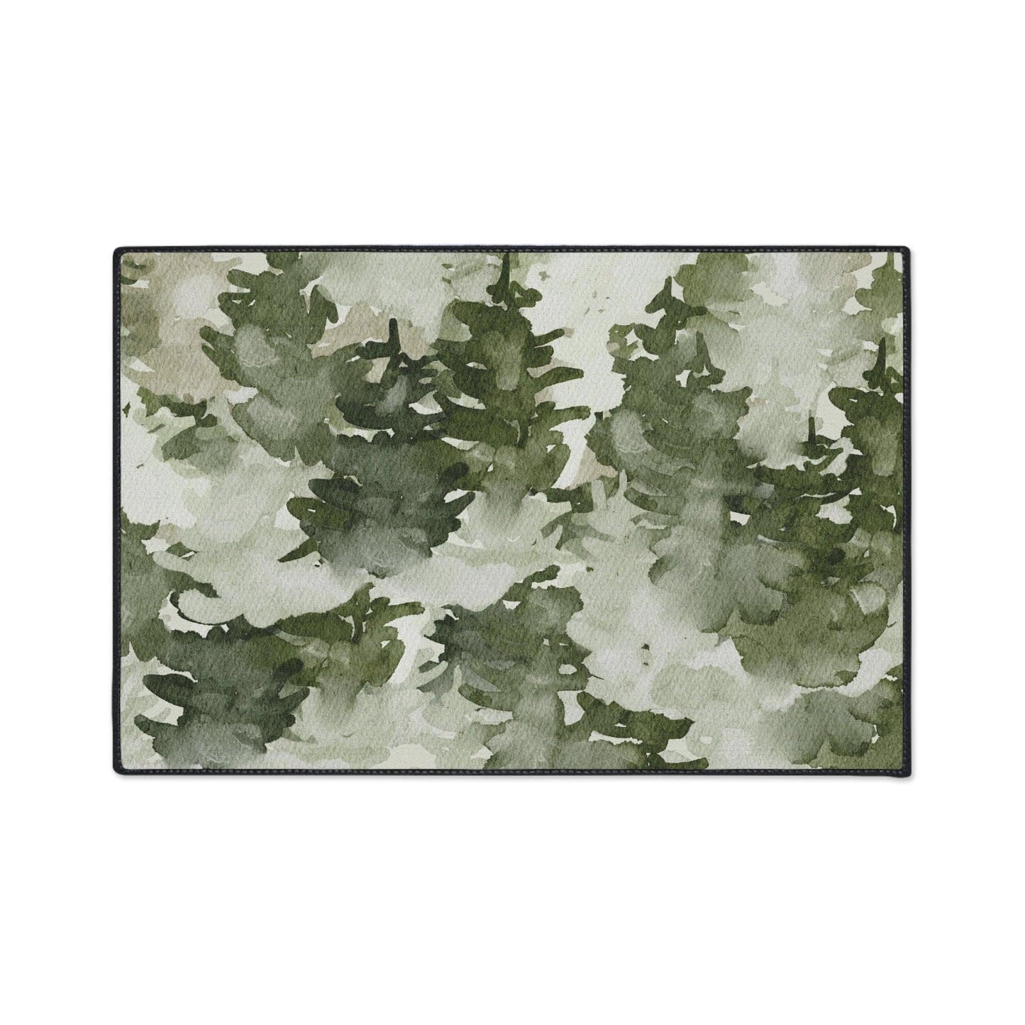 Watercolor Forest Non-Slip Rug