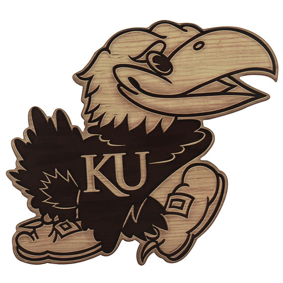 University Of Kansas Jayhawks Logo Wood Wall Decor
