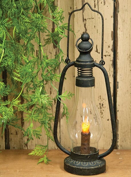 Black Taper Candle Lantern